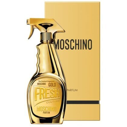 Moschino Gold Fresh Couture, perfume femenino afrutado y floral con base cálida y envolvente.