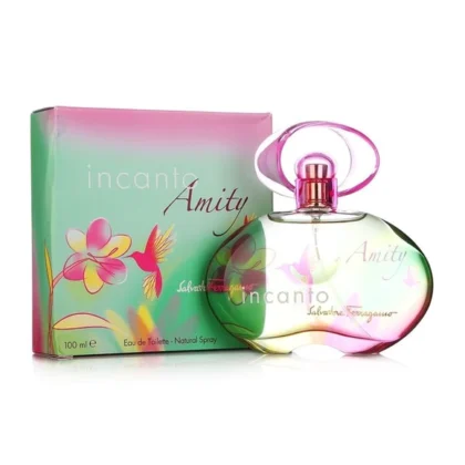 Salvatore Ferragamo Amity, fragancia femenina fresca, romántica y sofisticada con un toque sensual.