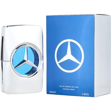 Mercedes Benz Man Bright, fragancia masculina fresca con notas cítricas, aromáticas y elegantes.