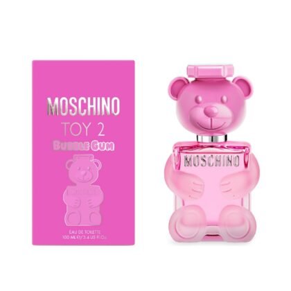 Moschino Toy 2 Bubble Gum, perfume femenino dulce y cítrico con notas florales y base cálida elegante.