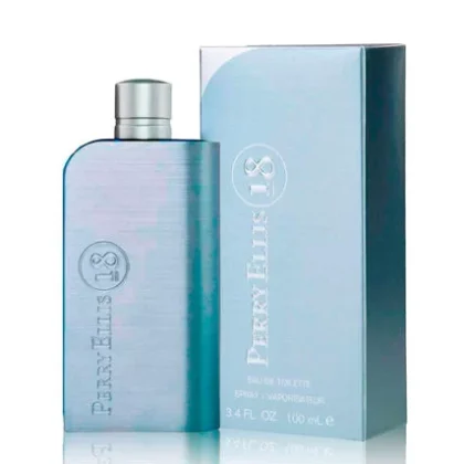 Perry Ellis 18, perfume masculino fresco con notas cítricas, acuáticas y amaderadas.