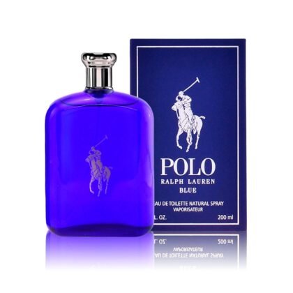 Polo Blue Ralph Lauren, perfume masculino fresco con notas acuáticas, frutales y amaderadas.