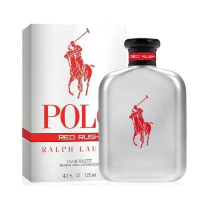 Polo Red Rush Ralph Lauren, perfume masculino fresco con notas cítricas, aromáticas y amaderadas.