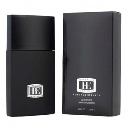 Perry Ellis Portfolio Black, perfume masculino elegante con notas cítricas, especiadas y amaderadas.