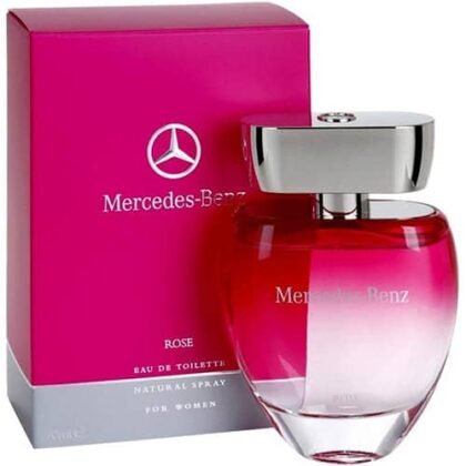 Mercedes Benz Rose, fragancia femenina fresca con notas frutales, florales y orientales.