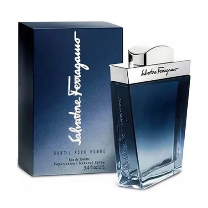 Subtil Pour Homme de Salvatore Ferragamo, fragancia masculina fresca, elegante y sofisticada con un toque sensual.