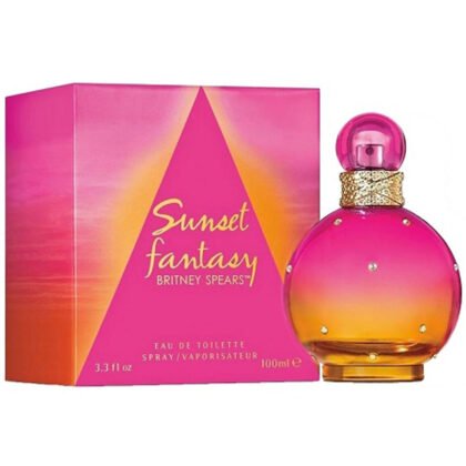 Britney Spears Sunset Fantasy, fragancia femenina fresca, romántica y sofisticada con un toque sensual y moderno.