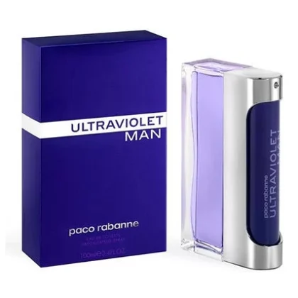 Ultraviolet Man Paco Rabanne, fragancia intensa y masculina con notas frescas, especiadas y orientales.
