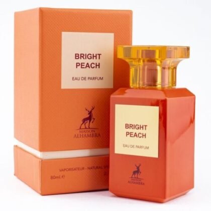 Bright Peach Maison Alhambra, dulzura frutal y cálida con un toque sofisticado y envolvente.