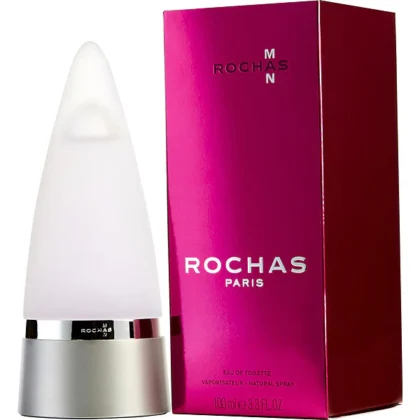 Perfume Rochas Man: frescura aromática y sensualidad gourmand en un frasco moderno.