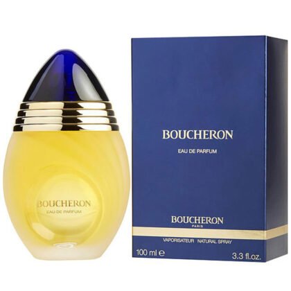 Boucheron de Boucheron, perfume clásico con notas cítricas, florales y base amaderada elegante.