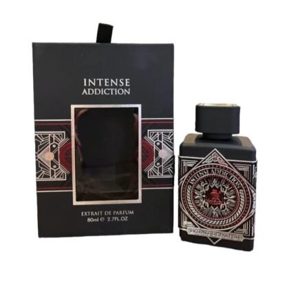 Fragrance World Intense Addiction, frescura especiada y base cálida con magnetismo adictivo.