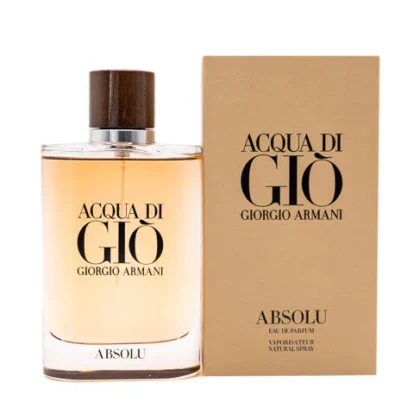 Acqua Di Gio Absolu, perfume masculino con notas cítricas, marinas y base amaderada intensa.