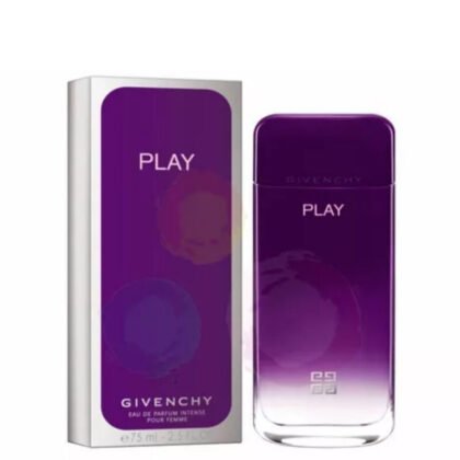Givenchy Play For Her Intense, perfume femenino con notas frutales, florales y base ambarina elegante.