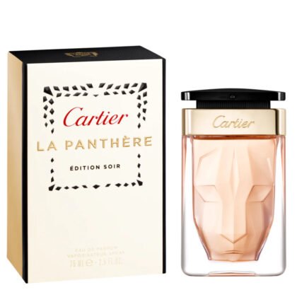 Cartier La Panthere Edition Soir, perfume femenino con notas cítricas, florales y base amaderada elegante.