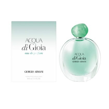 Acqua di Gioia de Giorgio Armani: cítricos, flores y madera en una fragancia fresca, elegante y natural.