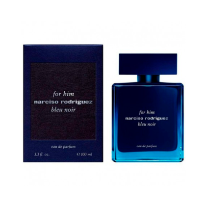 Descubre Narciso Rodriguez Bleu Noir For Him, fragancia masculina elegante y misteriosa con notas especiadas, almizcladas y amaderadas.