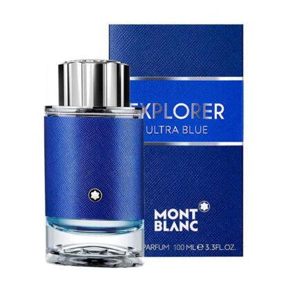Descubre Montblanc Explorer Ultra Blue, fragancia masculina fresca y elegante con notas cítricas, acuáticas y amaderadas, ideal para día y noche.