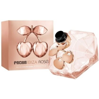 Pacha Ibiza Rose de Pacha Ibiza: pera, flores blancas y vainilla en una fragancia dulce, sensual y perfecta para mujeres libres.