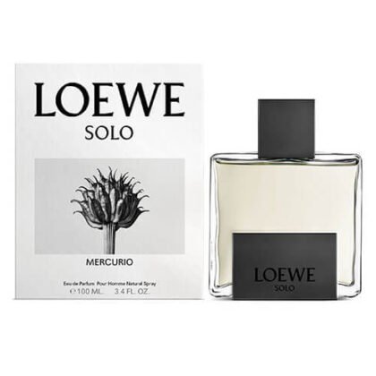 Loewe Solo Mercurio, perfume masculino con notas cítricas, especiadas y maderas nobles.