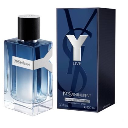 Descubre Y Live Yves Saint Laurent, fragancia masculina fresca y elegante con notas cítricas, florales y ambaradas, ideal para día y noche.