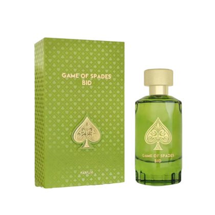 Jo Milano Game Of Spades Bid, perfume masculino con notas cítricas, especiadas y amaderadas.