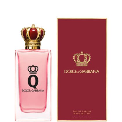 Dolce & Gabbana Q, perfume femenino con notas cítricas, florales y base amaderada elegante.