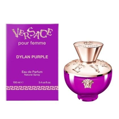 Versace Dylan Purple, perfume femenino con notas cítricas, florales y amaderadas de gran frescura.