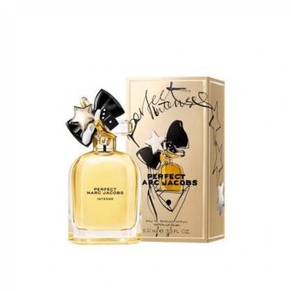 Perfect Intense de Marc Jacobs, aroma floral cálido con narciso, almendra y sándalo. Belleza intensa y auténtica.