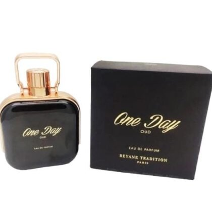 Descubre One Day Oud Reyane Tradition, fragancia árabe intensa y elegante con notas especiadas, florales y de oud, ideal para proyectar poder y sofisticación.