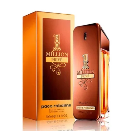 1 Million Privé Paco Rabanne, perfume masculino con notas especiadas, ambarinas y cálidas de tabaco y mirra.
