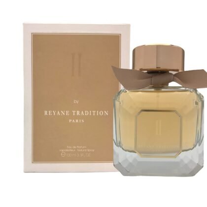 II Reyane Tradition, perfume masculino con notas cítricas, especiadas y cálidas de ámbar y pachulí.