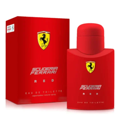 Descubre Scuderia Ferrari Red, un perfume masculino fresco y elegante, ideal para hombres dinámicos y sofisticados.