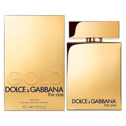 Descubre Dolce & Gabbana The One Gold, fragancia masculina elegante y opulenta con notas cítricas, especiadas y ambaradas, ideal para día y noche.