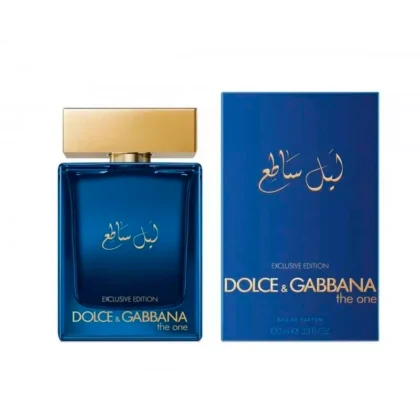 Descubre Dolce & Gabbana The One Luminous Night, fragancia masculina elegante y misteriosa con notas especiadas, orientales y amaderadas, ideal para la noche.