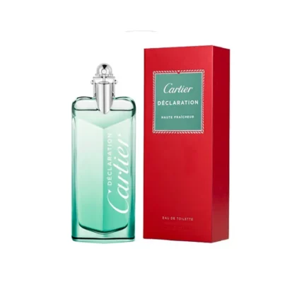 Descubre Cartier Déclaration Haute Fraîcheur, una fragancia fresca con hojas de cítricos, cardamomo y cedro.