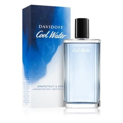 Cool Water Grapefruit & Sage de Davidoff, frescura cítrica y herbal con pomelo, salvia y almizcle. Energía pura para el hombre moderno.