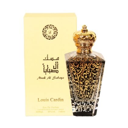Musk Al Sabaya de Louis Cardin: cítricos, flores y almizcle en una fragancia fresca, elegante y versátil para cualquier ocasión.