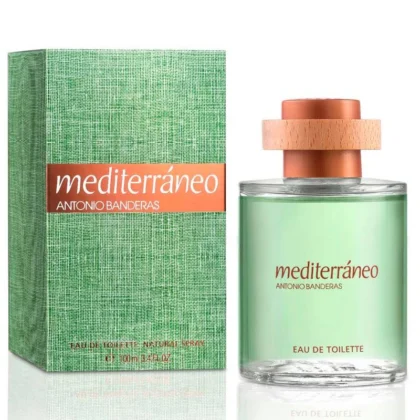 Mediterráneo de Antonio Banderas: cítrico, especiado y amaderado. Una fragancia masculina fresca y sofisticada para uso diario.