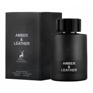 Perfume Árabe Maison Alhambra Amber & Leather Eau de Parfum – 100ml – Unisex