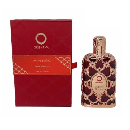Amber Rouge de Orientica: floral, ambarada y amaderada. Una fragancia unisex intensa y sofisticada con gran proyección.