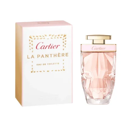 Descubre La Panthere Eau de Toilette, una fragancia floral afrutada con gardenia, toronja y almizcle que celebra la feminidad felina.