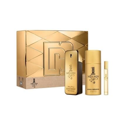 1 Million de Paco Rabanne: pomelo, canela y cuero en una fragancia masculina que irradia lujo y poder.