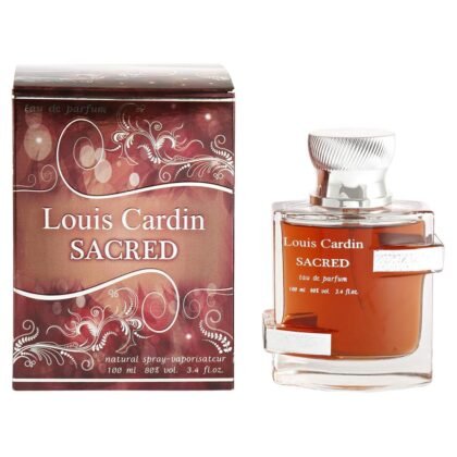 Louis Cardin Sacred: caramelo, chocolate y almizcle en una fragancia cálida, dulce y envolvente para destacar con elegancia.
