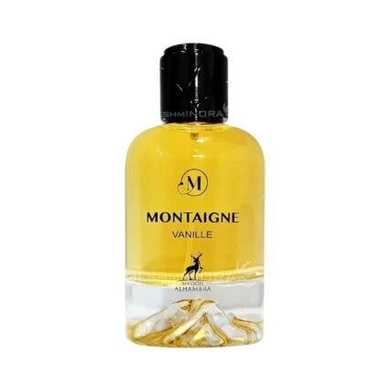 Maison Alhambra Montaigne Vanille: limón, rosa turca y vainilla en una fragancia floral cálida, suave y femenina.