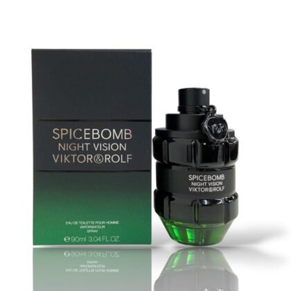 Spicebomb Night Vision de Viktor&Rolf: especias, cítricos e incienso en una fragancia masculina intensa y misteriosa para la noche.