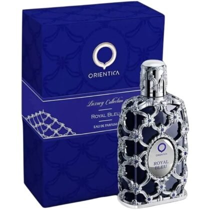 Royal Bleu de Orientica, frescura especiada y sensualidad amaderada para una elegancia intensa y envolvente.