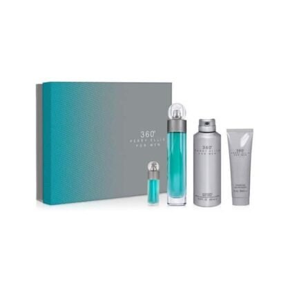 360° for Men de Perry Ellis: cítricos, lavanda y vetiver en una fragancia masculina fresca y sofisticada.