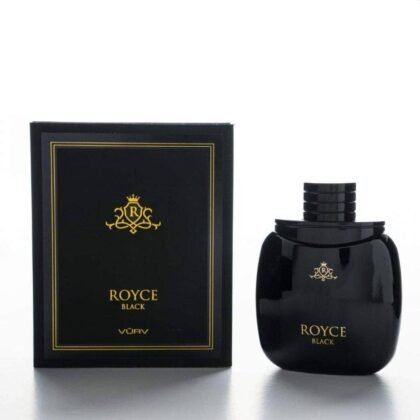 Royce Black de VÛRV: especias, iris y oud en una fragancia masculina intensa, elegante y duradera.