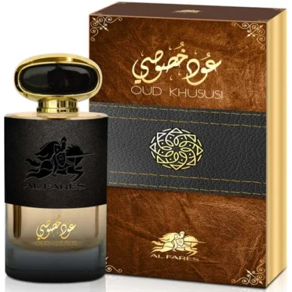 Descubre Al Fares Emper Oud Khususi, una fragancia unisex intensa con oud y ámbar que irradia lujo oriental.
